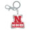 NCCA Nebraska Cornhuskers Keychain Zamac Tagline Go Big Red