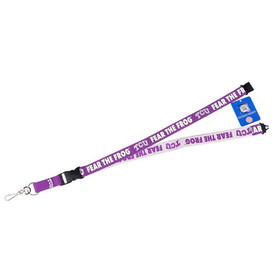NCCA TCU Horned Frogs Lanyard Two-tone Tagline Fear The Frog C