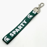 NCCA Michigan State Spartans Wristlet Lanyard Sparty Green