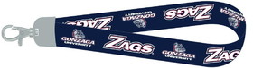 NCCA Gonzaga Bulldogs Wristlet Lanyard Navy Zags