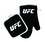 UFC Oven Mitt/Pot Holder Primary Logo Black