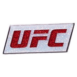 UFC Lapel Pin Primary Logo Glitter White