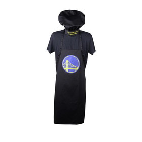 NBA Golden State Warriors Apron & Chef Hat Set - Black