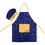 NBA Golden State Warriors Apron & Chef Hat Logo Rush Blue