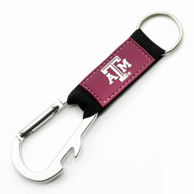 NCCA Texas A&M Aggies Keychain Carabiner Wordmark Maroon