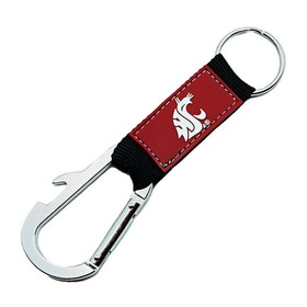 NCCA Washington State Cougars Keychain Carabiner Wordmark Red