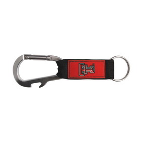 NCCA Texas Tech Red Raiders Keychain Carabiner Wordmark [R]