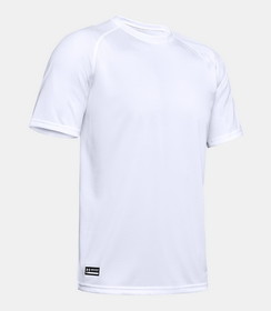 UNDER ARMOUR 1005684101XL Tactical Tech S/S T-Shirt, White, X-Large