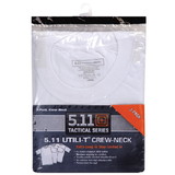 5.11 Tactical 5-40016010S Utili-T Crew T-Shirt 3 Pack, White (010), Small
