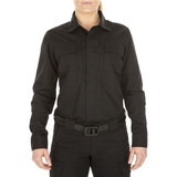 5.11 Tactical 62016-019-M Women's Taclite TDU Shirt, Black, Medium