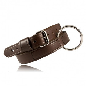 Boston Leather 1 1/2 Restraint Belt, Brown Standard