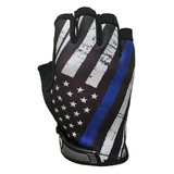 Industrious Handwear Blue Line Flag - Unlined - Half Finger Gloves