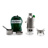 Kelly Kettle 50048 Trekker Basic Kit - Stainless Steel Camping Kettle
