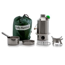 Kelly Kettle 50114 Stainless Medium Scout  - Complete Kit