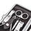 ALICE 12 PCS Plaid Manicure Set, High Quality Grooming Kit