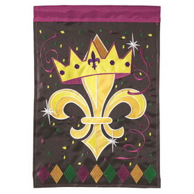 Dicksons 00224 Flag Fleur-De-Lis Crown Polyester 29X42