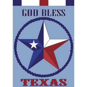 Dicksons 00239 Flag God Bless Texas Polyester 29X42