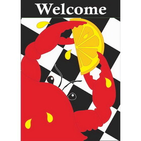 Dicksons 00254 Flag Culinary Crab Polyester 29X42