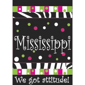 Dicksons 00392 Flag Mississippi We Got Attitude 29X42