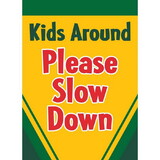 Dicksons 00468 Flag Please Slow Down Polyester 29X42