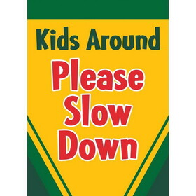 Dicksons 00468 Flag Please Slow Down Polyester 29X42