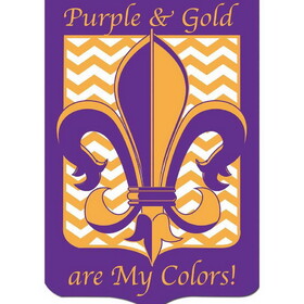 Dicksons 00555 Flag Purple Gold Are My Colors 29X42