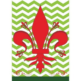 Dicksons 00584 Flag Red Green Chevron Polyester 29X42