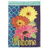 Dicksons 00989 Flag Gerber Daisies Welcome 29X42