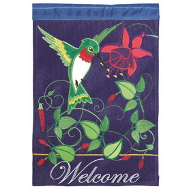 Dicksons 01007 Flag Visitor Welcome Polyester 13X18