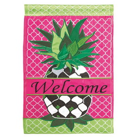 Dicksons 01021 Flag Whimsy Pineapple Poly 13X18