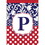 Dicksons 01053 Flag Monogram-P Red White Blue 13X18