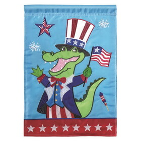 Dicksons 01094 Flag Uncle Sam Alligator Polyester 13X18