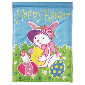Dicksons 01213 Flag Happy Easter Bunny Bonnet 13X18