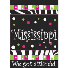 Dicksons 01392 Flag Mississippi We Got Attitude 13X18