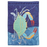 Dicksons 01421 Flag Single Blue Crab Polyester 13X18