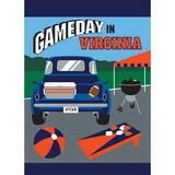 Dicksons 01453 Flag Gameday Virginia Navy Orange 13X18