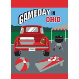 Dicksons 01454 Flag Gameday Ohio Red Grey 13X18