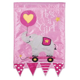 Dicksons 01515 Flag Its A Girl Polyester 13X18