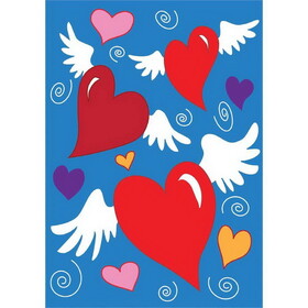 Dicksons 01587 Flag Classical Hearts Polyester 13X18