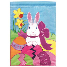 Dicksons 01590 Flag Easter Bunny Eggs Polyester 13X18