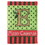 Dicksons 01651 Flag Christmas Monogram-E Burlap 13X18