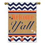 Dicksons 01757 Flag Welcome Yall Polyester 13X18
