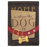 Dicksons 01821 Flag Home Is With Dog Polyester 13X18