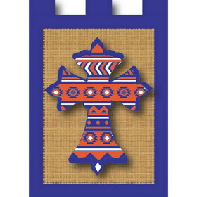 Dicksons 01880 Flag Aztec Cross Orange Blue 13X18