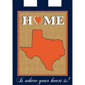 Dicksons 01887 Flag Texas Home Blue Orange 13X18