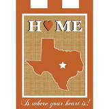 Dicksons 01892 Flag Texas Home Orange White 13X18