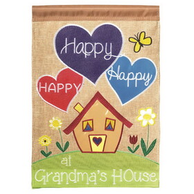 Dicksons 01900 Flag Grandmas House Polyester 13X18