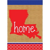 Dicksons 01952 Flag Home Louisiana Burlap 13X18