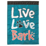 Dicksons 01968 Flag Dog Live Love Bark Polyester 13X18