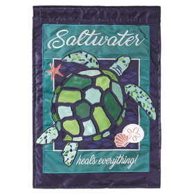 Dicksons 01981 Flag Turtle Saltwater Heals 13X18
